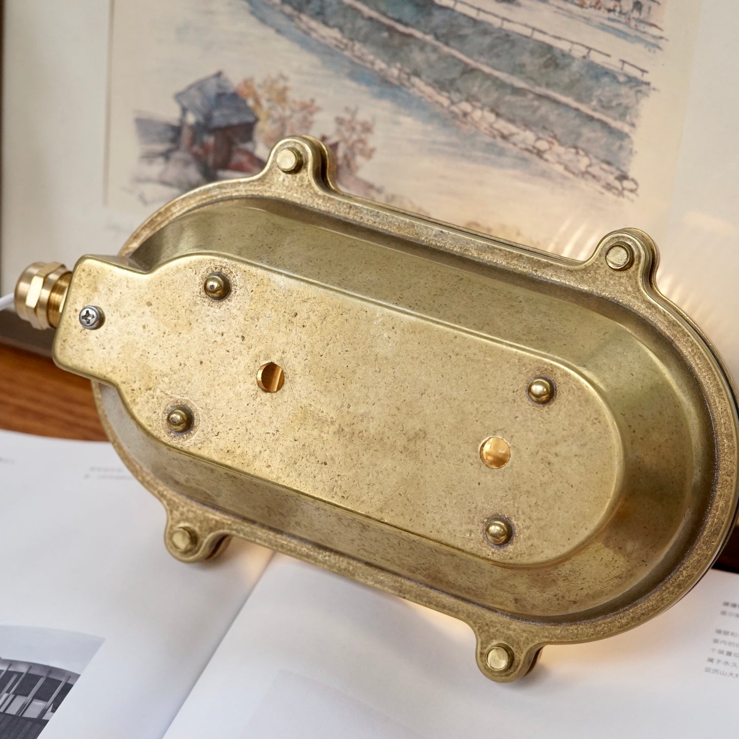 Vintage brass wall light #brass