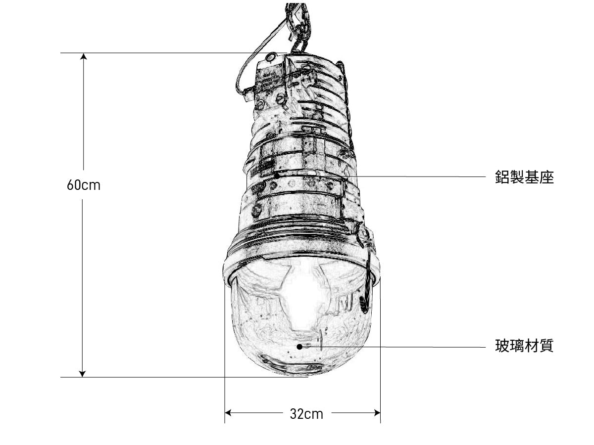 電火工業 DnH LOFT |工業風燈具|德國EOW大泡球狀吊燈