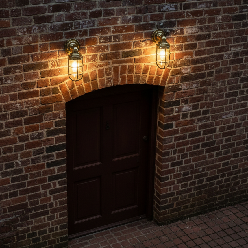 KOKOSHA brass explosion-proof wall lamp