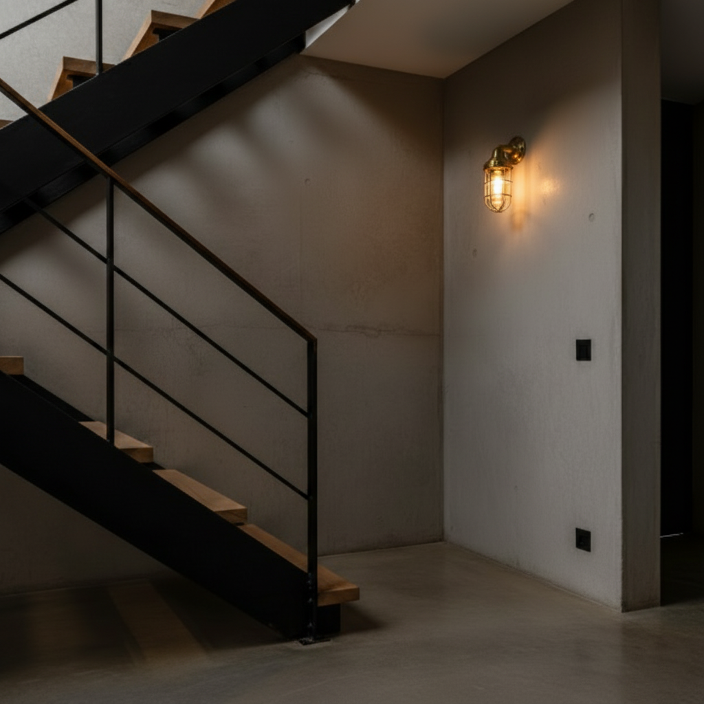 KOKOSHA brass explosion-proof wall lamp