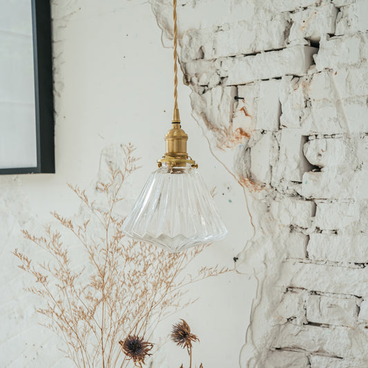 古典玻璃 吊燈-鑽石