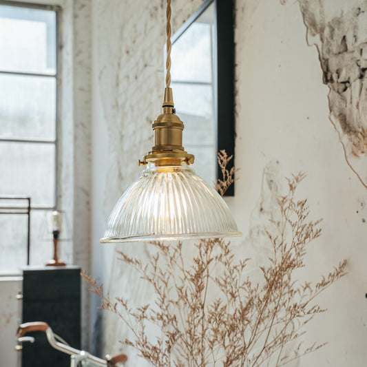 古典玻璃 吊燈-半圓