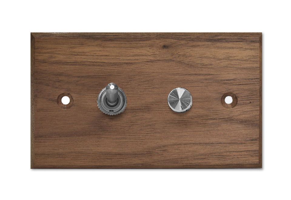 Walnut solid wood panel-lever