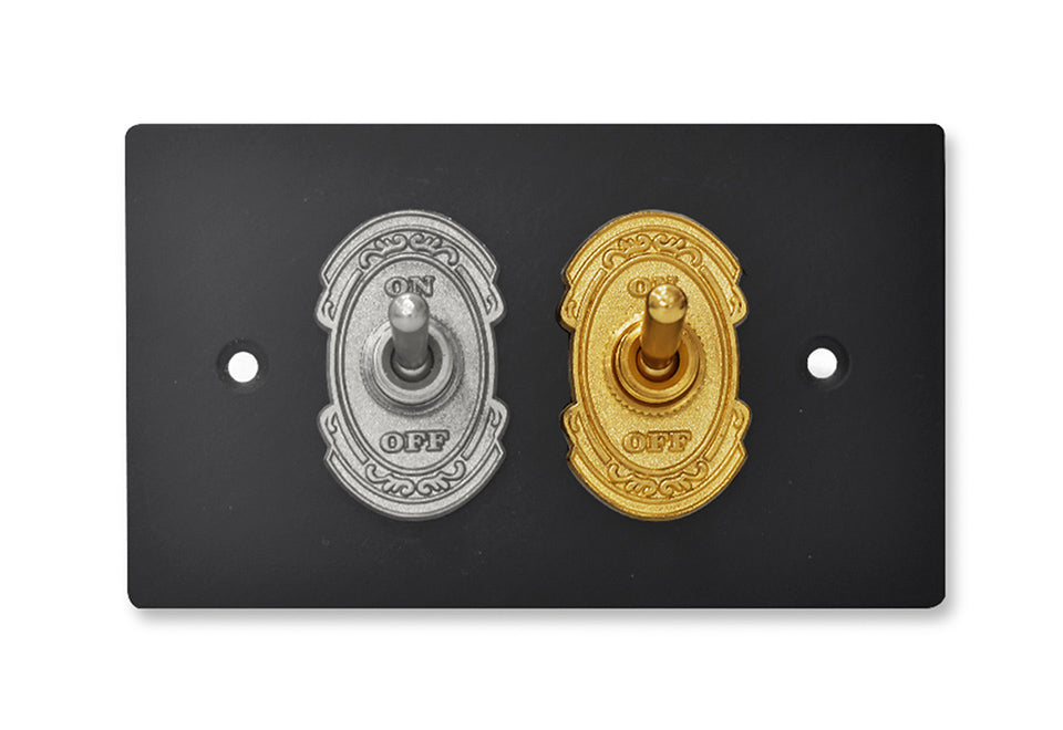 Matt black stainless steel panel-lever