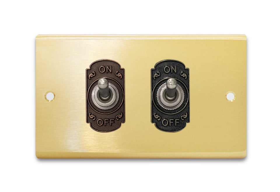 Brass switch panel-lever