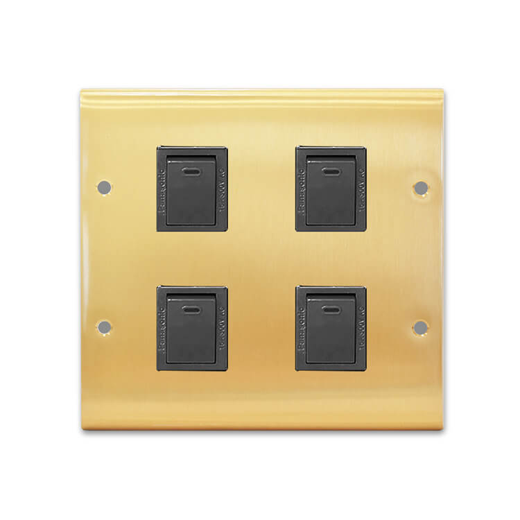 Brass switch panel-Japanese style