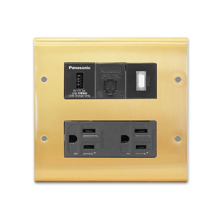 Brass switch panel-Japanese style