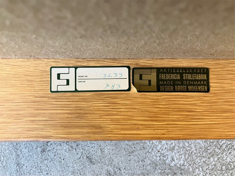 Børge Mogensen Model 3239 皮革扶手椅