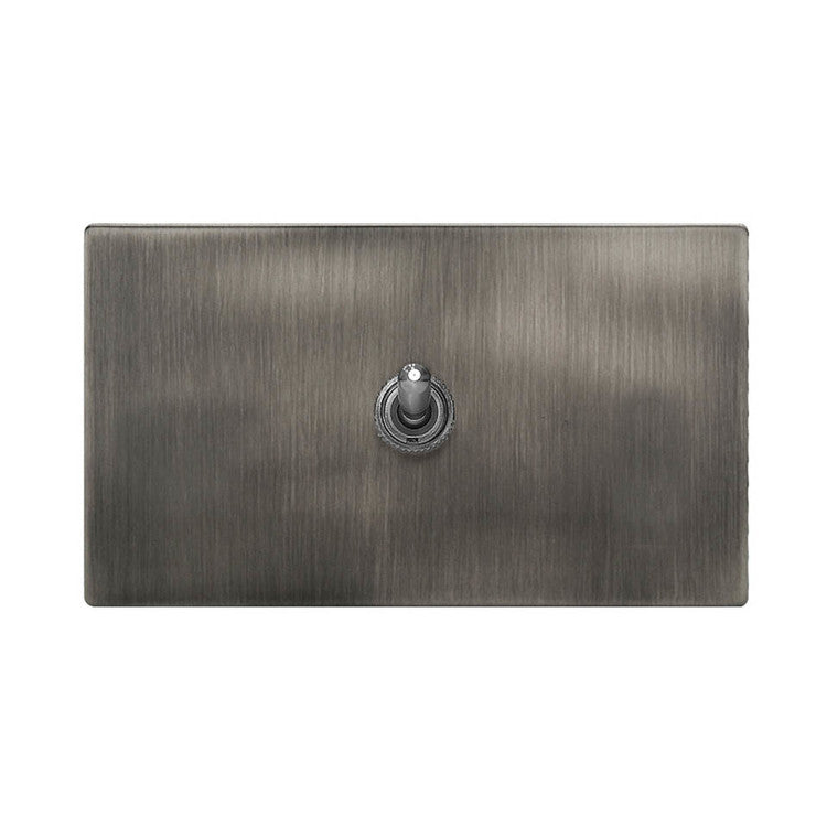 Obsidian black screwless panel-lever