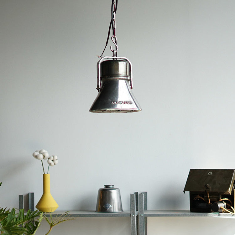 Cast aluminum cowbell chandelier