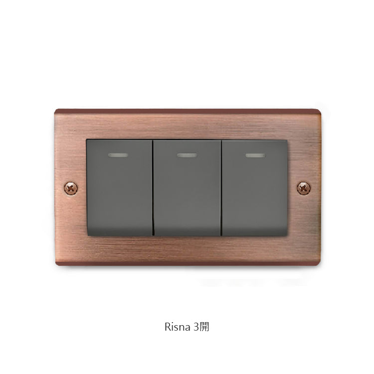Red bronze panel-Glatima, Risna series