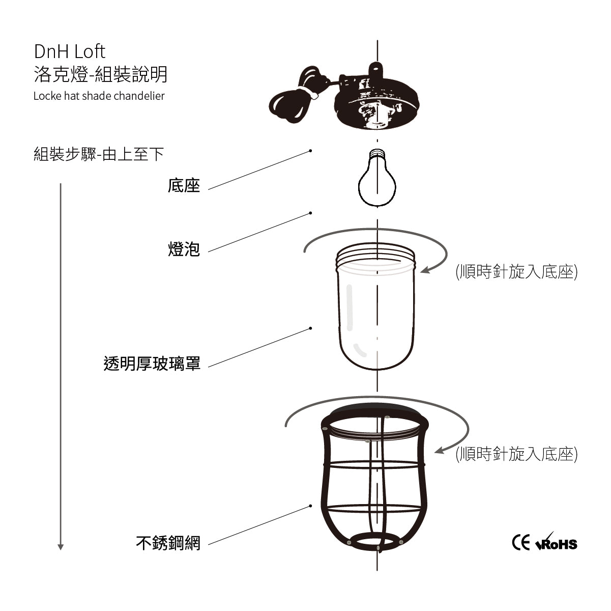 Locke chandelier