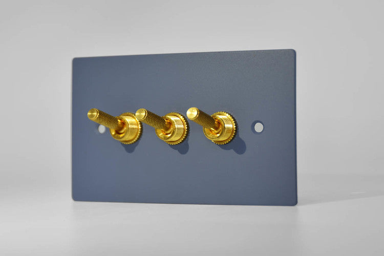 Brass diamond pattern lever