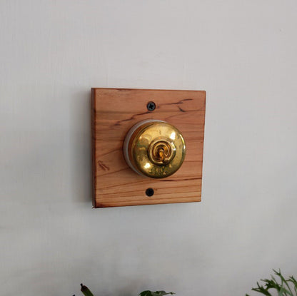 Retro Ceramic Round Toggle Switch #Gold