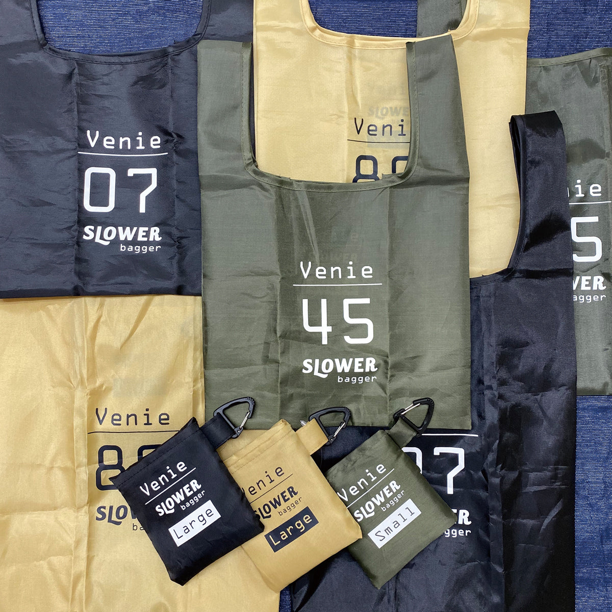 SHOPPER BAG Venie 軍風可收納購物袋-L