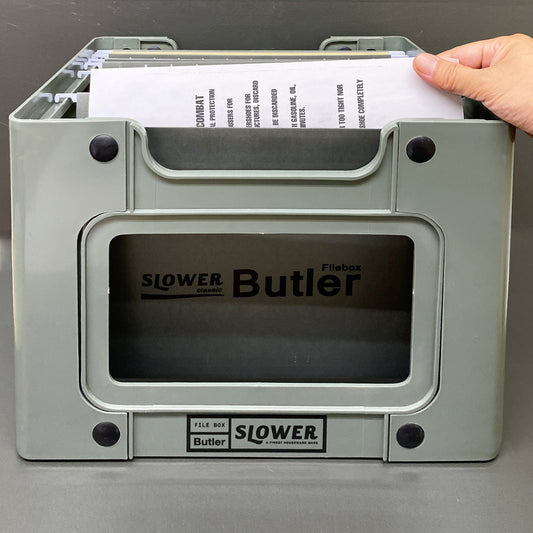 FILE BOX Butler 軍風文件分類收納盒