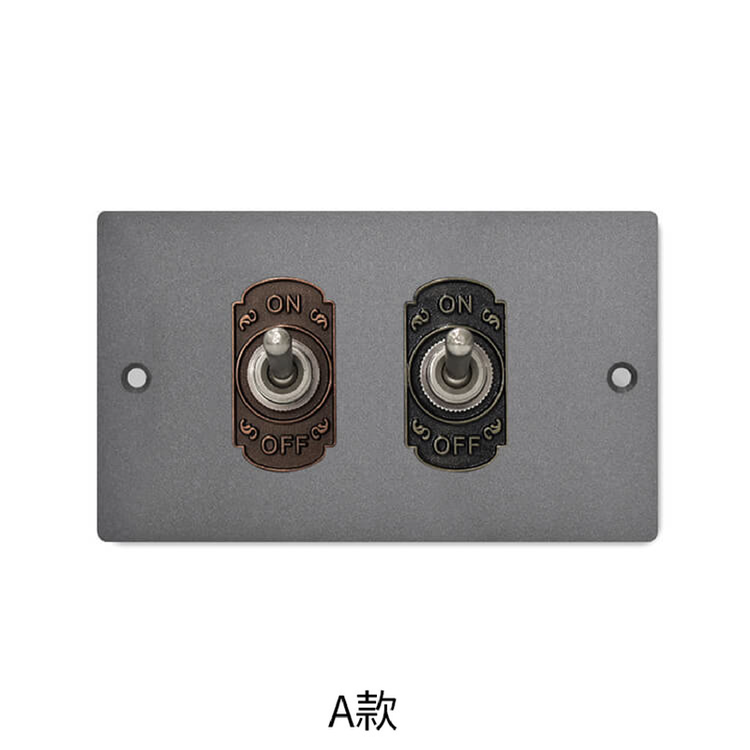 Iron gray stainless steel panel-lever