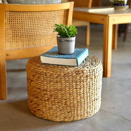 HG+Begin bohemian woven seagrass small side table