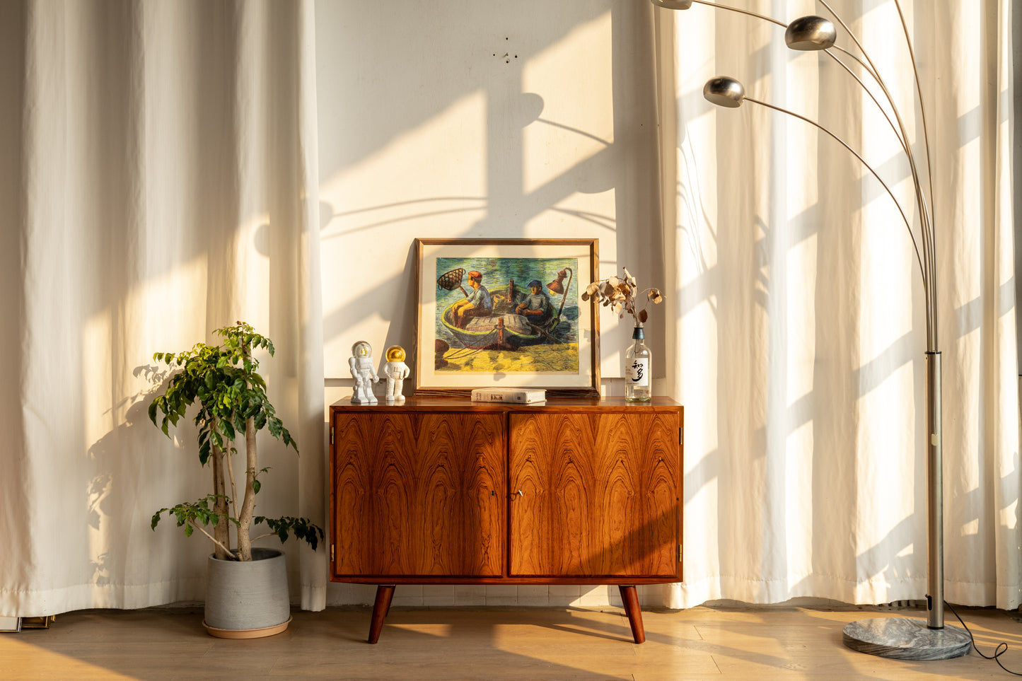 丹麥 玫瑰木 雙門 收納櫃 OLDANMARK