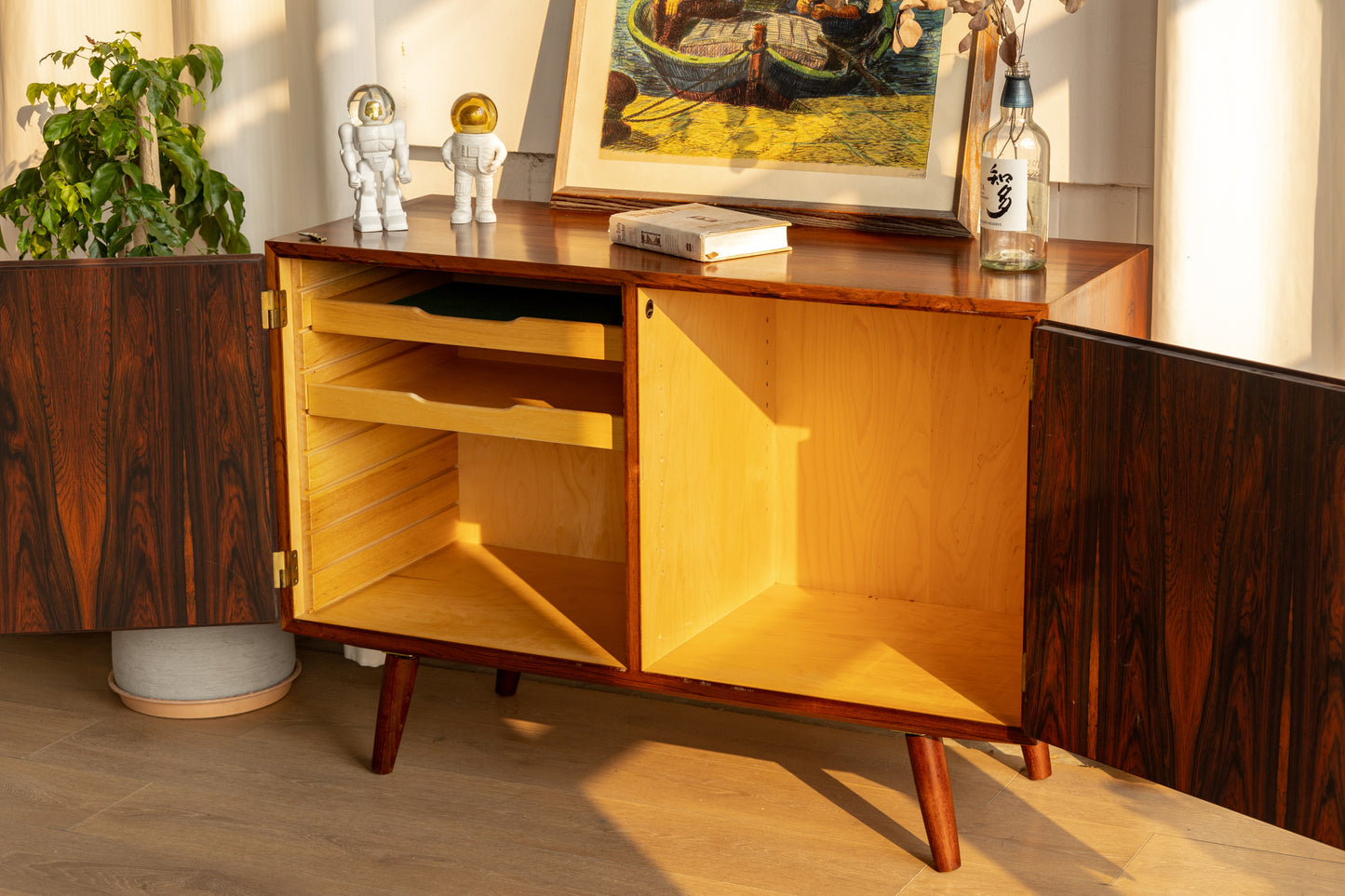 丹麥 玫瑰木 雙門 收納櫃 OLDANMARK