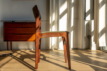 Erik Buch 玫瑰木綠絨布餐椅 OLDANMARK
