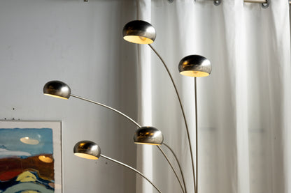 5-Arm Floor Lamp 立燈 霧面銀 OLDANMARK