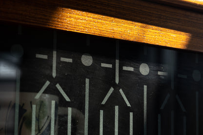 丹麥 玫瑰木 玻璃轉角展示櫃 OLDANMARK