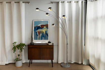 5-Arm Floor Lamp 立燈 銀 OLDANMARK