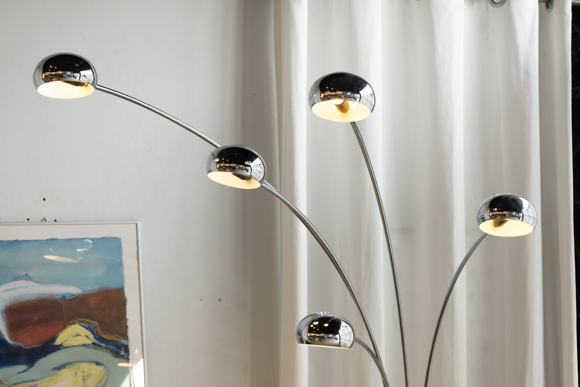 5-Arm Floor Lamp 立燈 銀 OLDANMARK