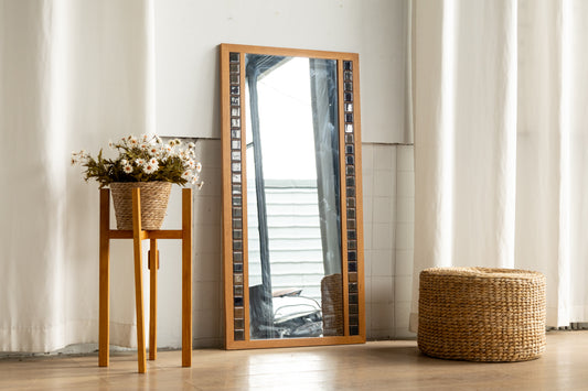 丹麥 橡木 磁磚 玄關鏡 OLDANMARK