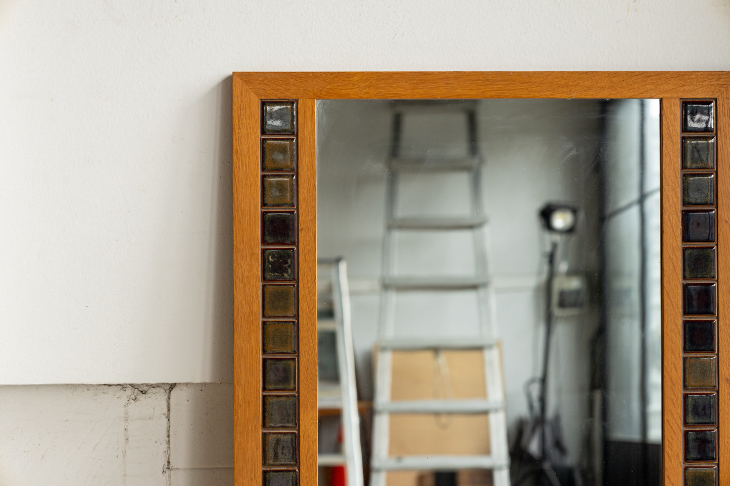 丹麥 橡木 磁磚 玄關鏡 OLDANMARK