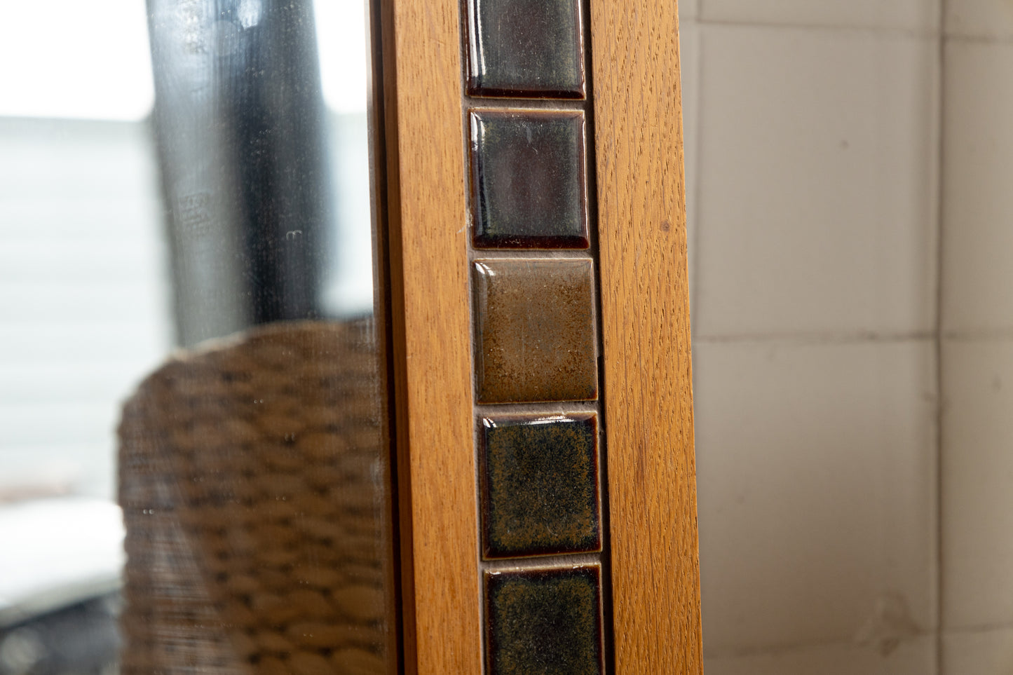 丹麥 橡木 磁磚 玄關鏡 OLDANMARK