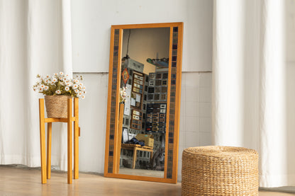 丹麥 橡木 磁磚 玄關鏡 OLDANMARK