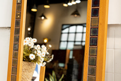 丹麥 橡木 磁磚 玄關鏡 OLDANMARK