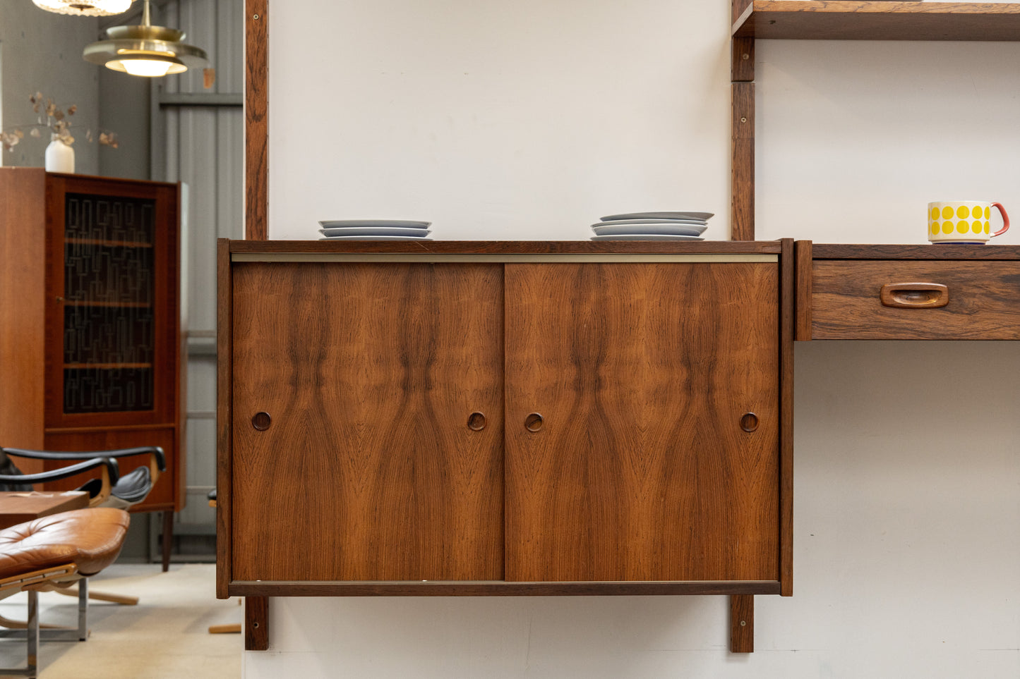 丹麥 玫瑰木 壁掛系統櫃 OLDANMARK