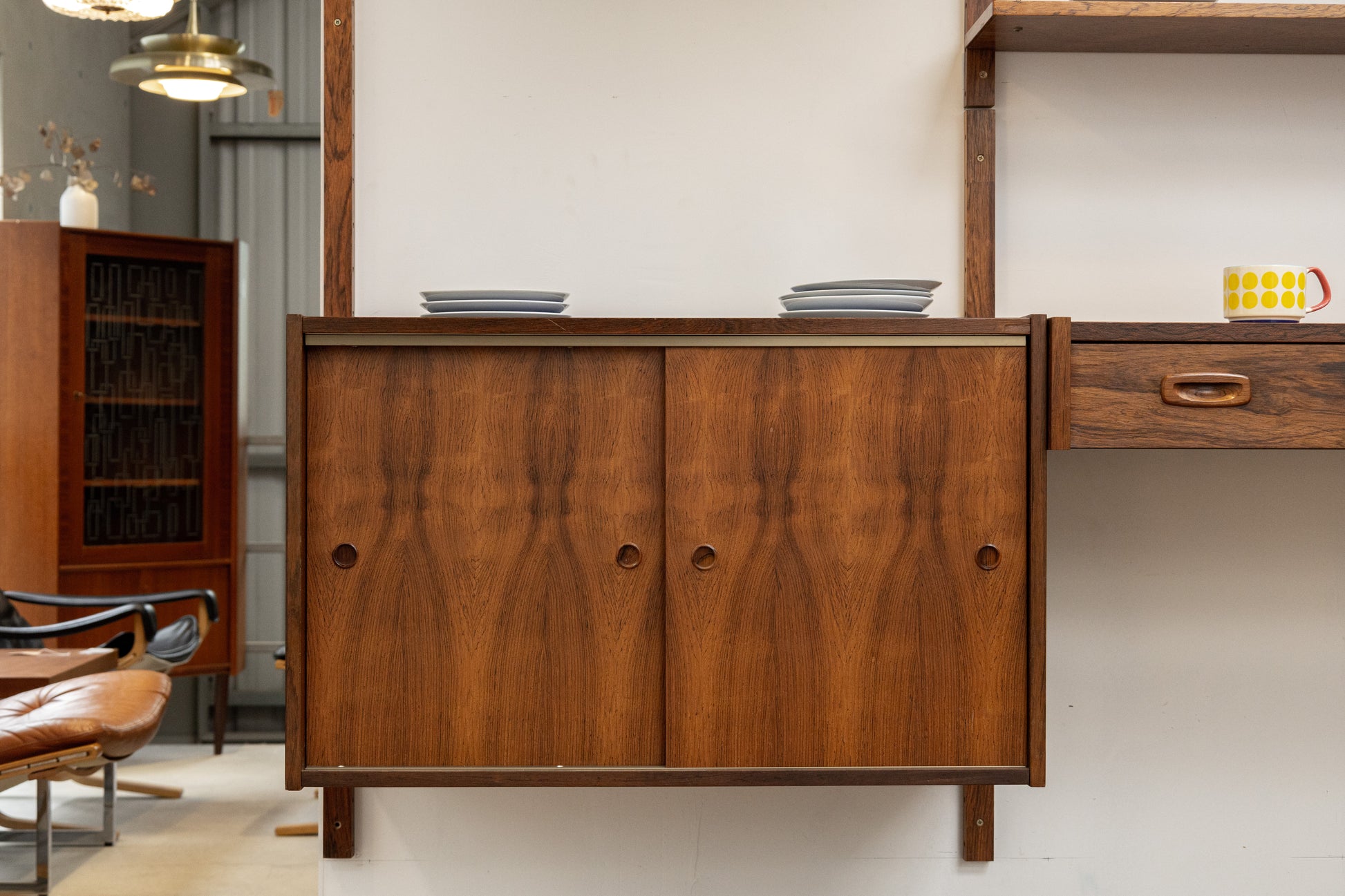 丹麥 玫瑰木 壁掛系統櫃 OLDANMARK