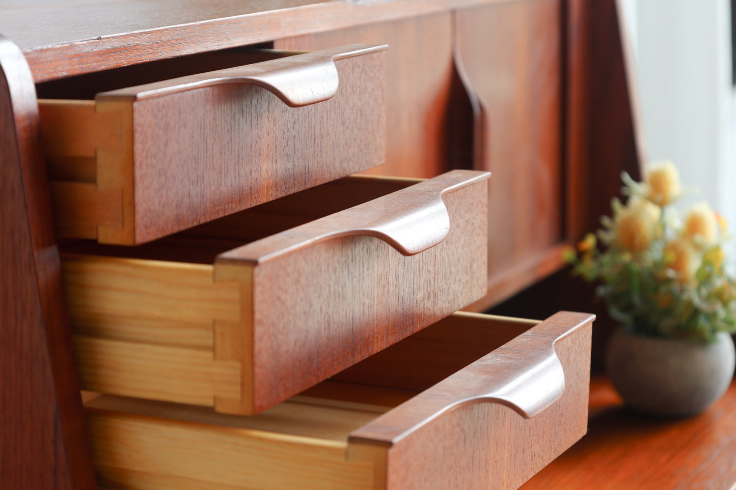 丹麥 柚木 復古 寫字櫃 OLDANMARK