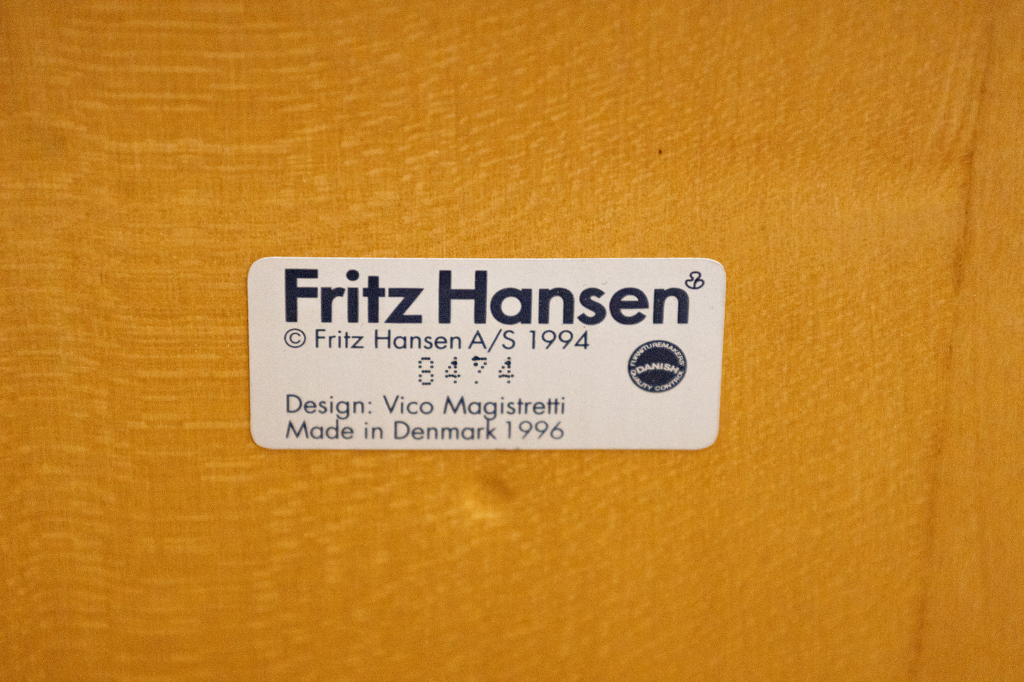 Vico Magistretti｜Fritz Hansen VM3 Chair OLDANMARK