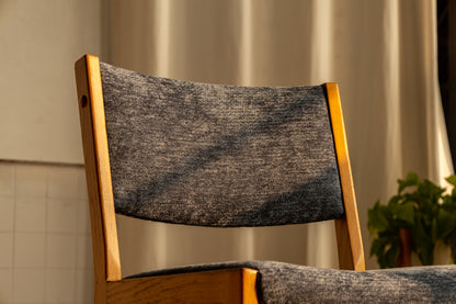 丹麥 Hans J. Wegner 橡木 綠布 無扶手 軟墊椅 OLDANMARK