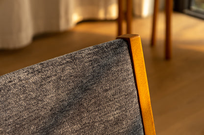丹麥 Hans J. Wegner 橡木 綠布 無扶手 軟墊椅 OLDANMARK