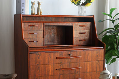 丹麥 玫瑰木 六抽 復古寫字櫃 OLDANMARK