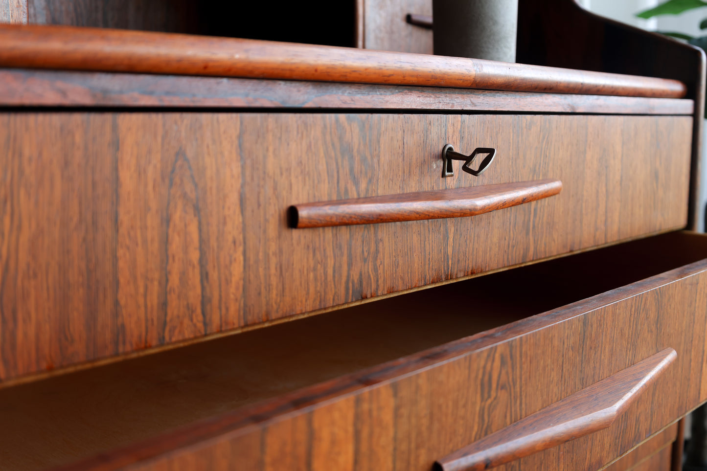 丹麥 玫瑰木 六抽 復古寫字櫃 OLDANMARK