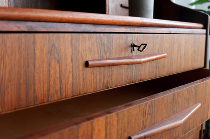 丹麥 玫瑰木 六抽 復古寫字櫃 OLDANMARK