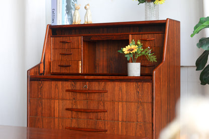 丹麥 玫瑰木 六抽 復古寫字櫃 OLDANMARK