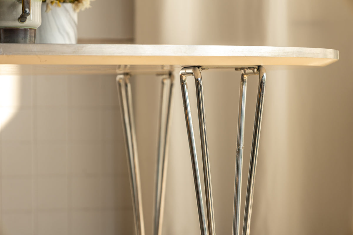 Piet Hein & Bruno Mathsson｜Fritz Hansen 超橢圓餐桌 #中白 OLDANMARK