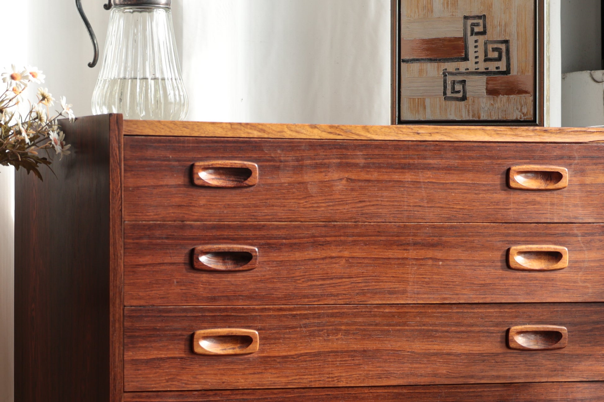 丹麥 玫瑰木 四抽 邊櫃 OLDANMARK