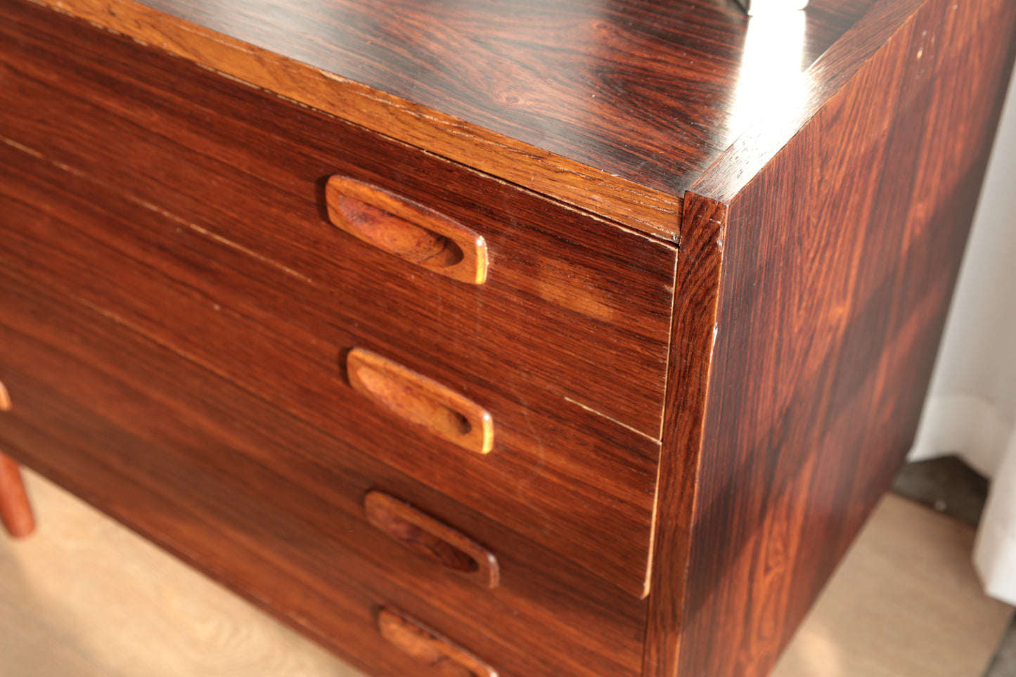 丹麥 玫瑰木 四抽 邊櫃 OLDANMARK