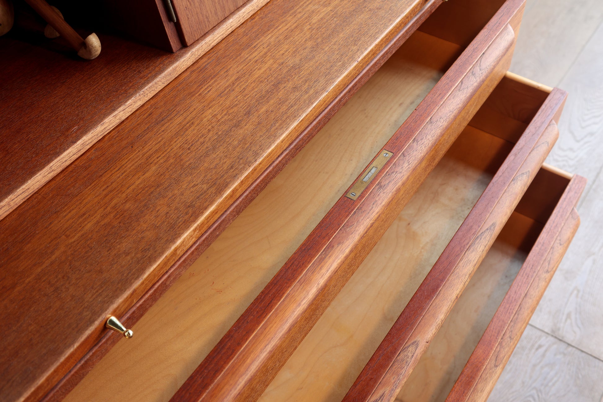 Ølholm Møbelfabrik 丹麥 柚木 寫字櫃 OLDANMARK