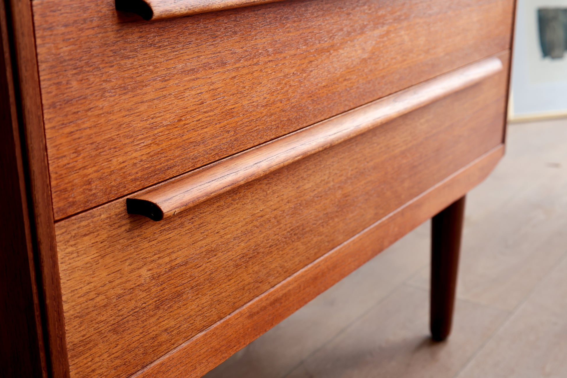 Ølholm Møbelfabrik 丹麥 柚木 寫字櫃 OLDANMARK