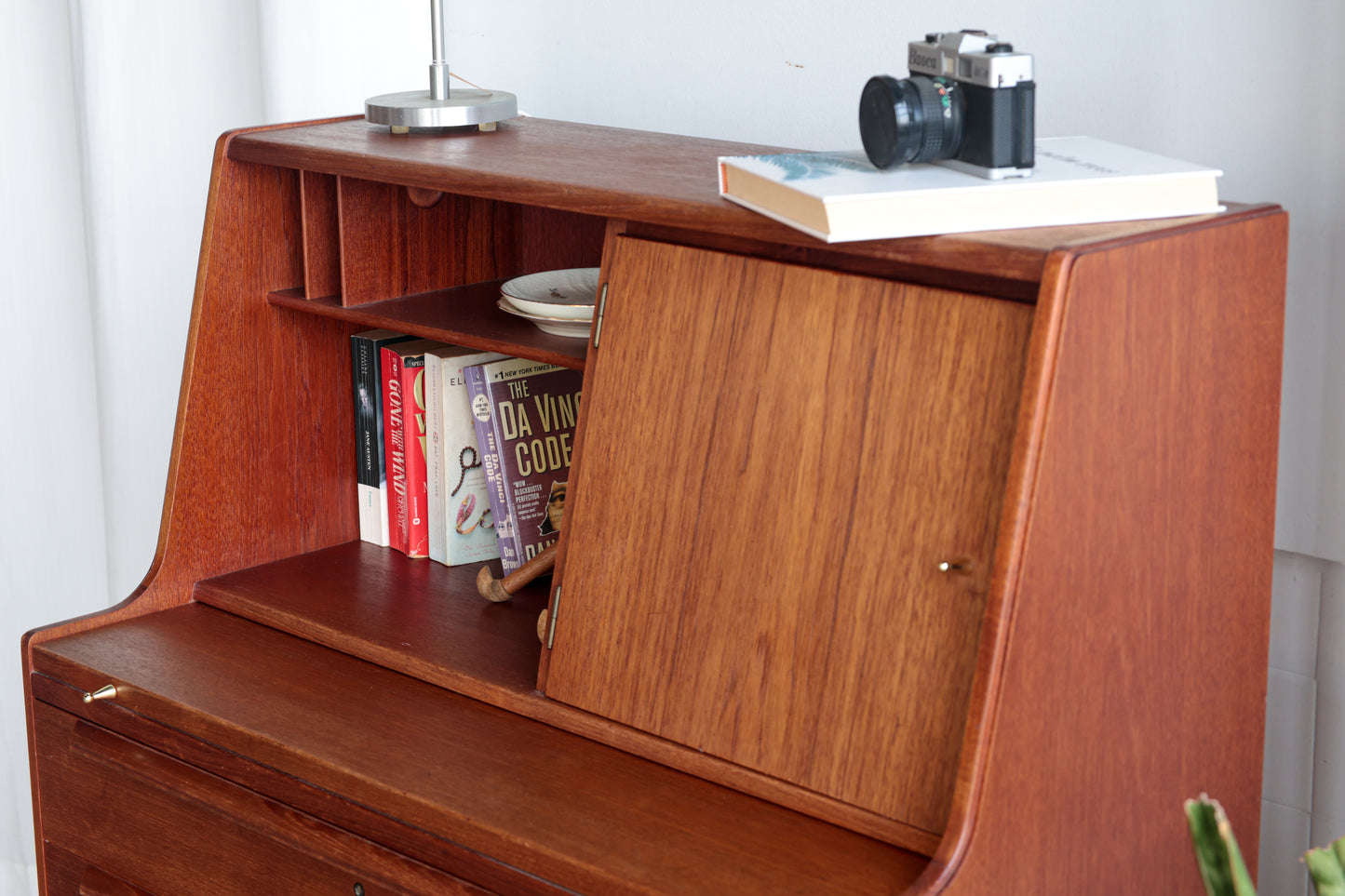 Ølholm Møbelfabrik 丹麥 柚木 寫字櫃 OLDANMARK